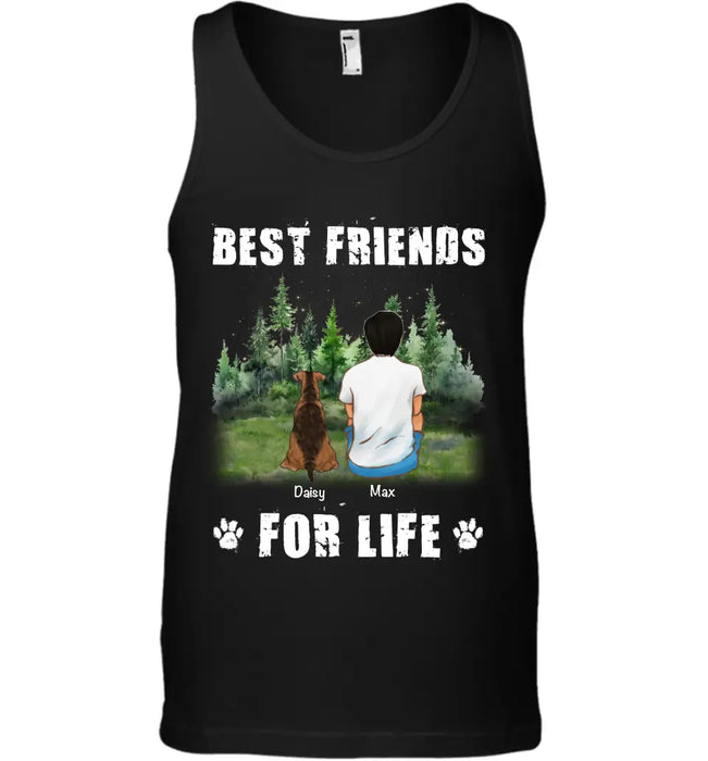 Best Friends For Life - Personalized T-Shirt - Dog Lovers TS - TT3609