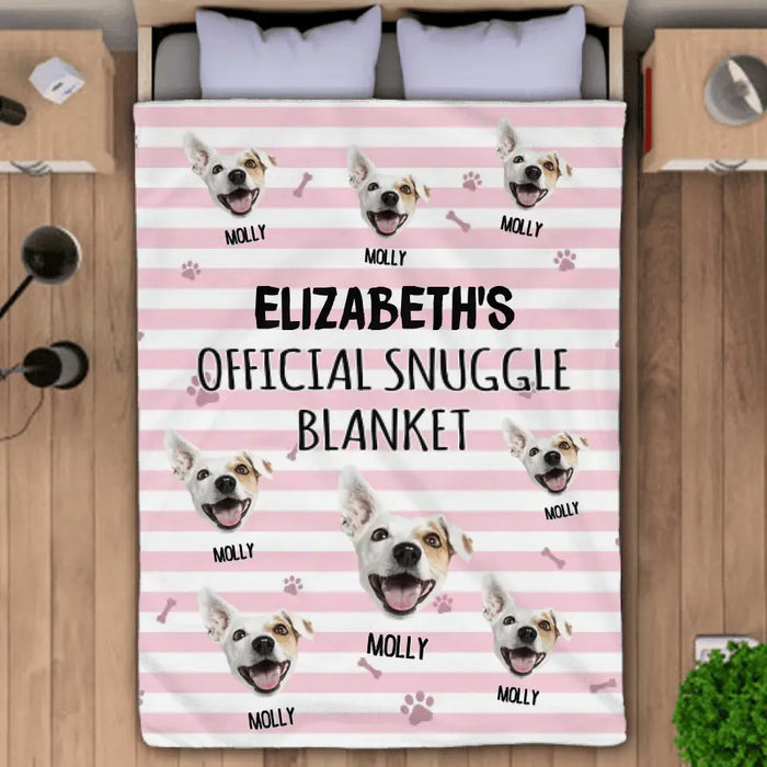 Official Snuggle Blanket - Personalized Blanket - Dog Lovers B - PT3623