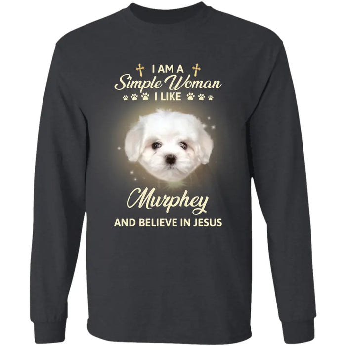 I Am A Simple Woman - Personalized T-Shirt - Dog Lovers TS - TT3572