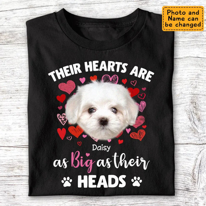 Their Hearts Are As Big As Their Heads - Personalized T-Shirt - Dog Lovers TS - TT3633