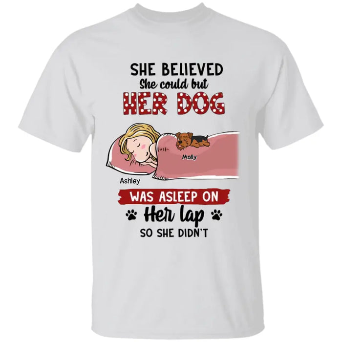 She Believed  - Personalized T-Shirt - Dog Lovers TS - TT3500