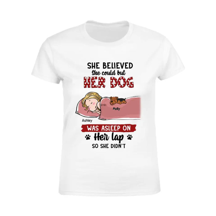 She Believed  - Personalized T-Shirt - Dog Lovers TS - TT3500