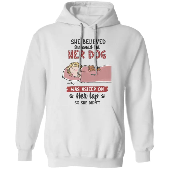 She Believed  - Personalized T-Shirt - Dog Lovers TS - TT3500