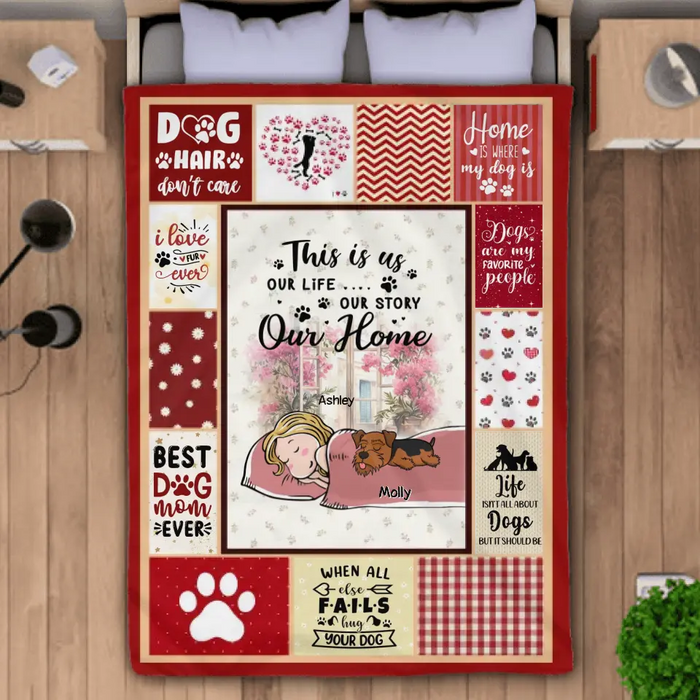 Some Things Just Fill Your Heart Without Trying - Personalized Blanket - Dog Lovers B - TT3591