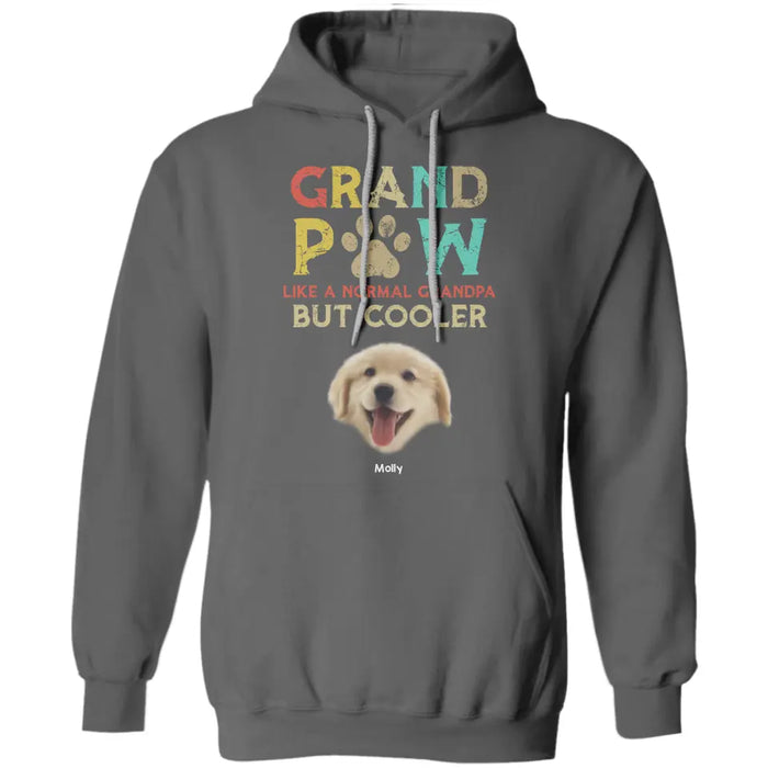 Grandpaw Like A Normal Grandpa But More Cooler - Personalized T-Shirt - Dog Lovers TS - PT3646