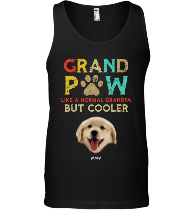 Grandpaw Like A Normal Grandpa But More Cooler - Personalized T-Shirt - Dog Lovers TS - PT3646