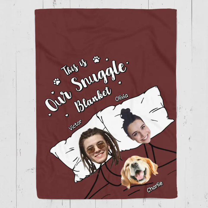 We Just Want To Stay In Bed And Cuddle With Our Dogs - Personalized Blanket - Dog Lovers B - TT3557