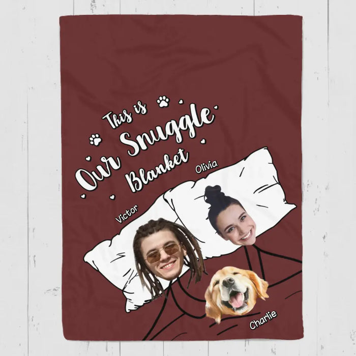 We Just Want To Stay In Bed And Cuddle With Our Dogs - Personalized Blanket - Dog Lovers B - TT3557