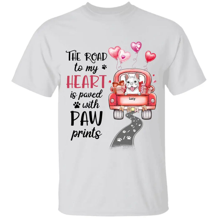 The Road To my heart - Personalized T-Shirt - Dog Lovers TS - TT3641