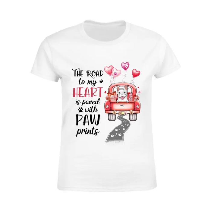 The Road To my heart - Personalized T-Shirt - Dog Lovers TS - TT3641