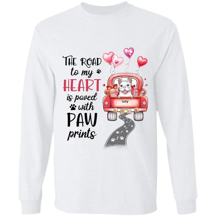 The Road To my heart - Personalized T-Shirt - Dog Lovers TS - TT3641