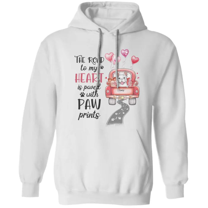 The Road To my heart - Personalized T-Shirt - Dog Lovers TS - TT3641