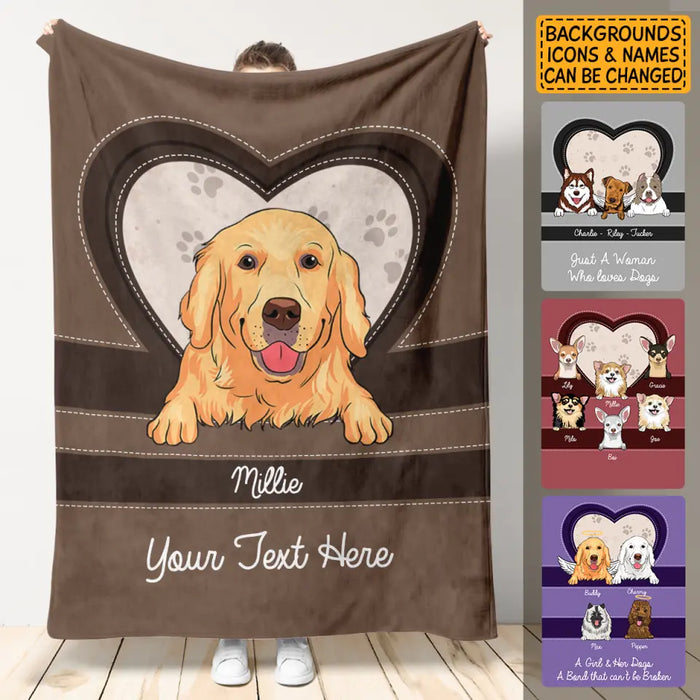 Custom Dog Blanket - Personalized Blanket - Dog Lovers B - TT3669