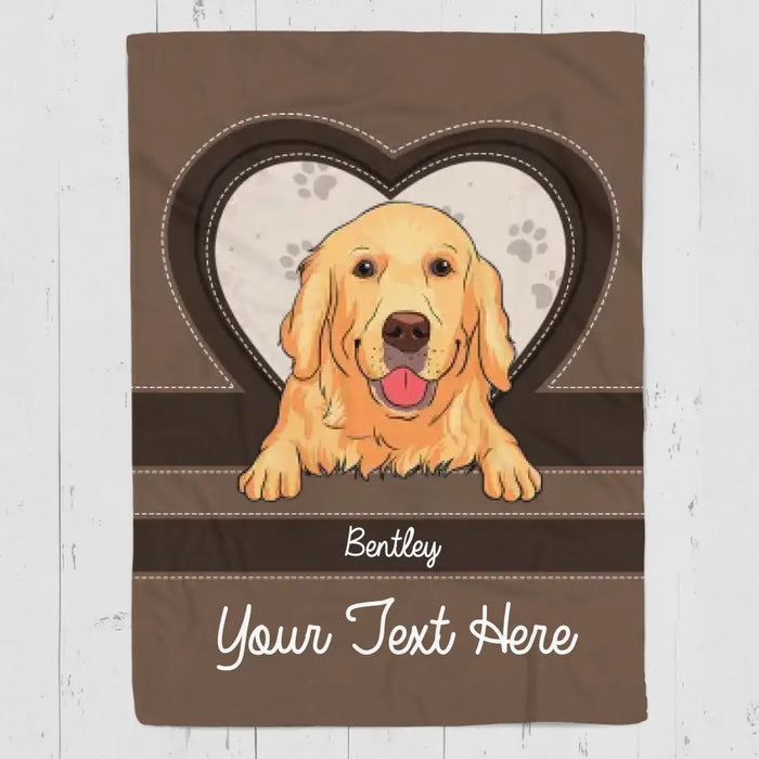 Custom Dog Blanket - Personalized Blanket - Dog Lovers B - TT3669