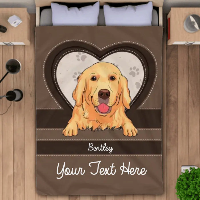 Custom Dog Blanket - Personalized Blanket - Dog Lovers B - TT3669