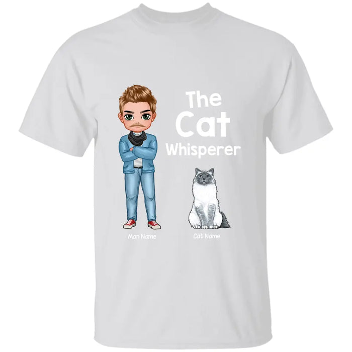 The Cat Whisperer Man Personalized T-shirt TS-NN1033