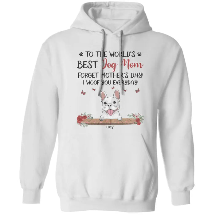 Best Dog Mom Valentine - Personalized T-Shirt - Dog Lovers TS - TT3659