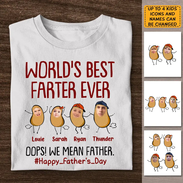 World's Best Farter - Personalized T-Shirt - Gift For Father TS - TT3721