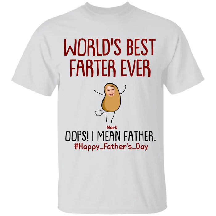 World's Best Farter - Personalized T-Shirt - Gift For Father TS - TT3721