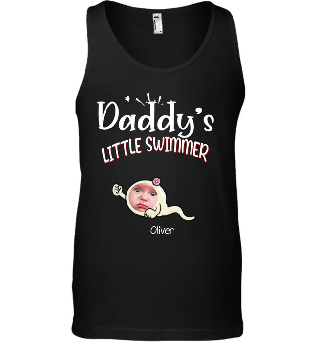 Daddy's Little Swimmers - Personalized T-Shirt - Gift For Father's Day TS - TT3737