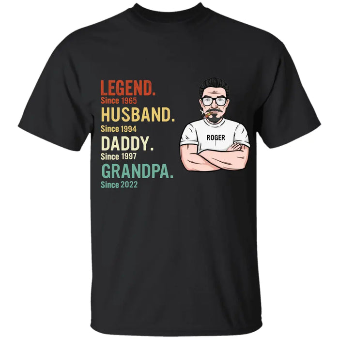Legend Husband Daddy - Personalized - Apparel - Gift For Father TS-TT3002