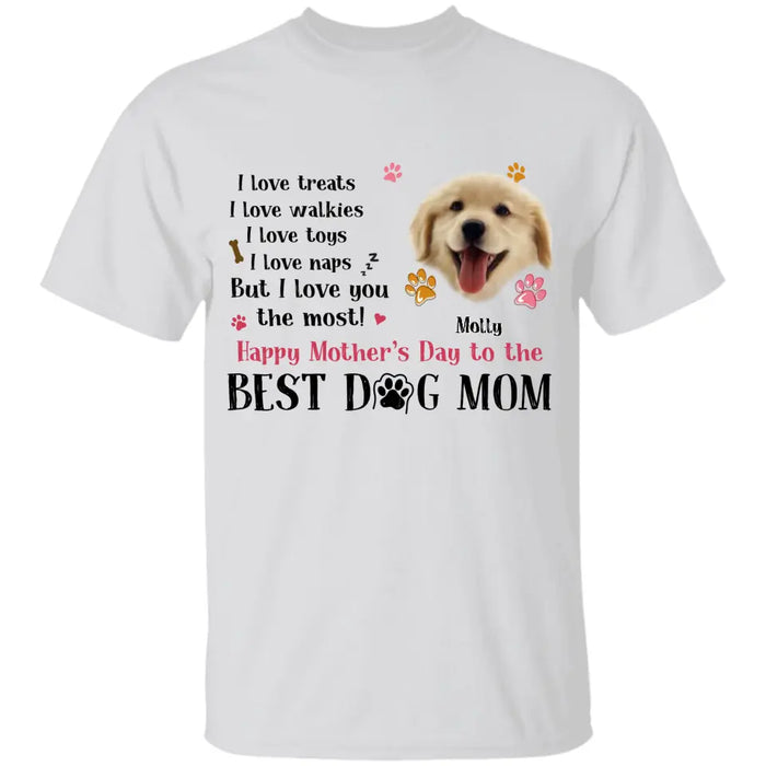 Best Dog Mom - Personalized T-Shirt - Dog Lovers TS - TT3684