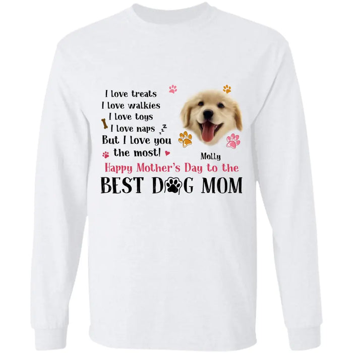 Best Dog Mom - Personalized T-Shirt - Dog Lovers TS - TT3684