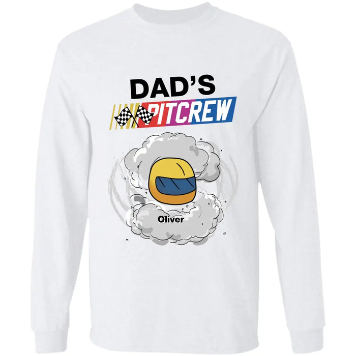Dad's Pit Crew - Personalized T-Shirt - Gift For Father TS - TT3712