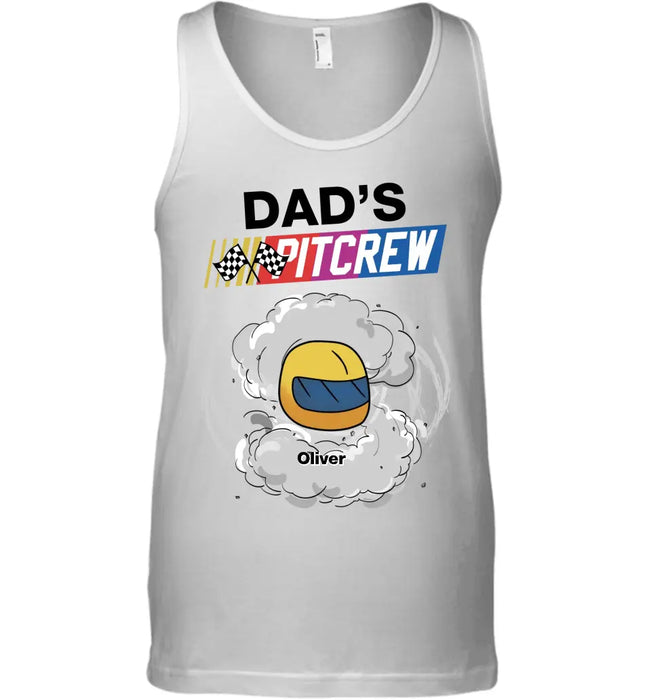 Dad's Pit Crew - Personalized T-Shirt - Gift For Father TS - TT3712