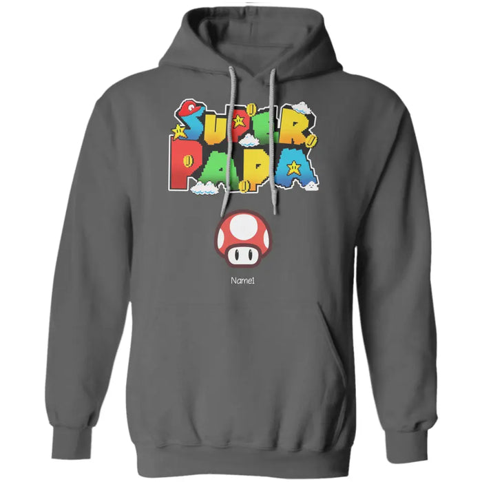 Gamer Super Papa - Personalized T-Shirt- Gift For Dad -TS-PT3283