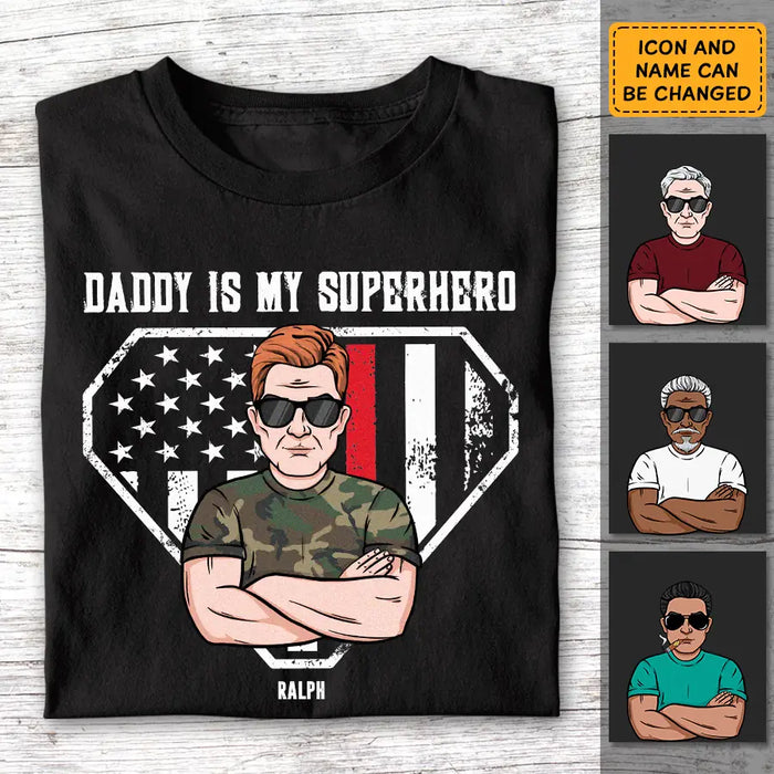 Daddy Is My Superhero - Personalized T-Shirt - Gift For Father's Day TS - PT3752