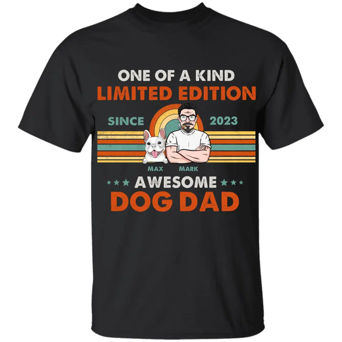 Limited Edition Awesome Dog Dad - Personalized T-Shirt - Dog Lovers TS - TT3746