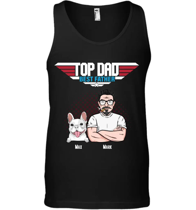 Top Dad Best Father - Personalized T-Shirt - Gift For Father's Day TS - PT3767