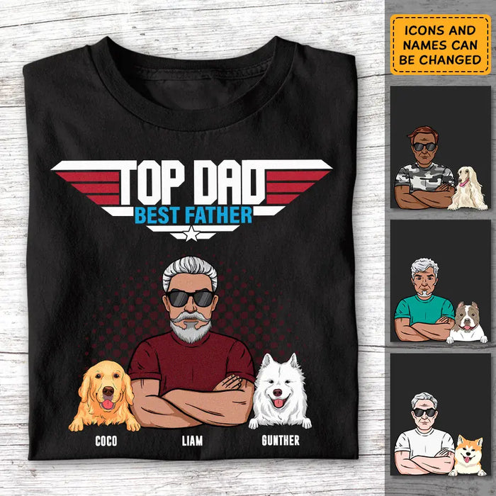 Top Dad Best Father - Personalized T-Shirt - Gift For Father's Day TS - PT3767