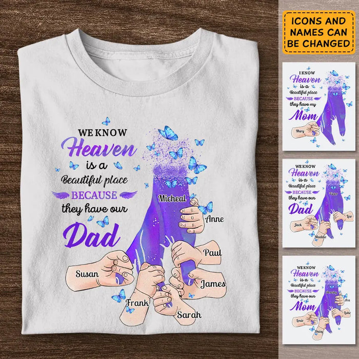 Dad in Heaven - Personalized T-Shirt - Gift For Father's Day TS - TT3759