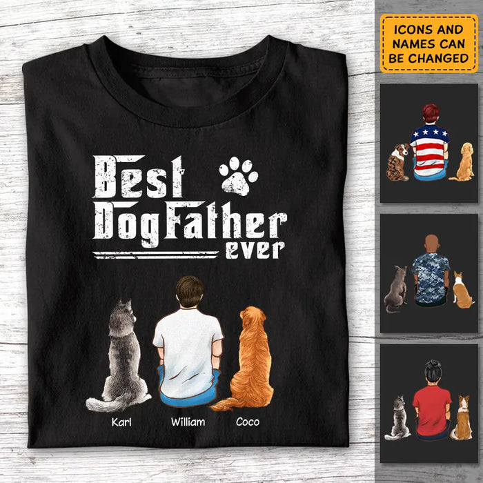 Best Dog Father Ever - Personalized T-Shirt - Gift For Father's Day TS - PT3774