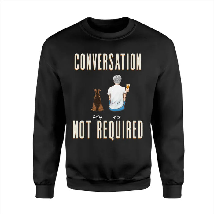 Conversation Not Required- Personalized T-Shirt - Gift For Father's Day TS - PT3779