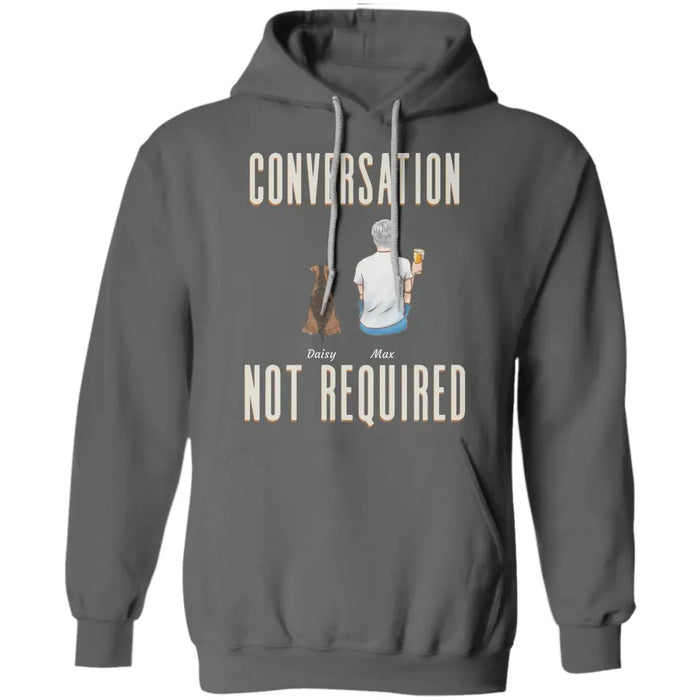 Conversation Not Required- Personalized T-Shirt - Gift For Father's Day TS - PT3779