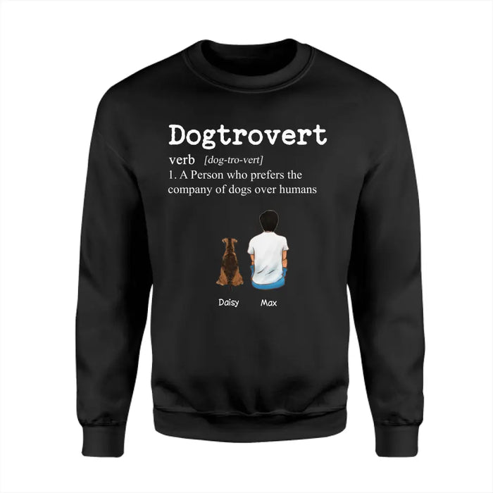 Dogtrovert Definition - Personalized T-Shirt - Gift For Father's Day TS - PT3782