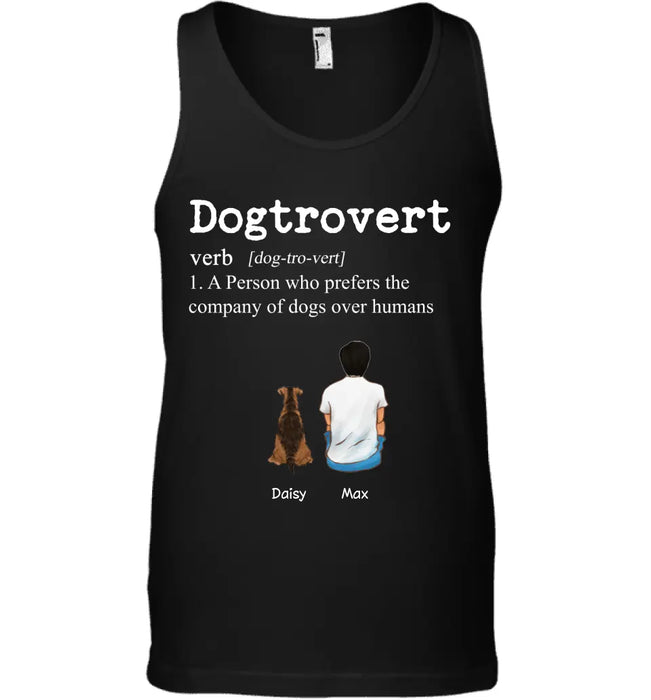 Dogtrovert Definition - Personalized T-Shirt - Gift For Father's Day TS - PT3782