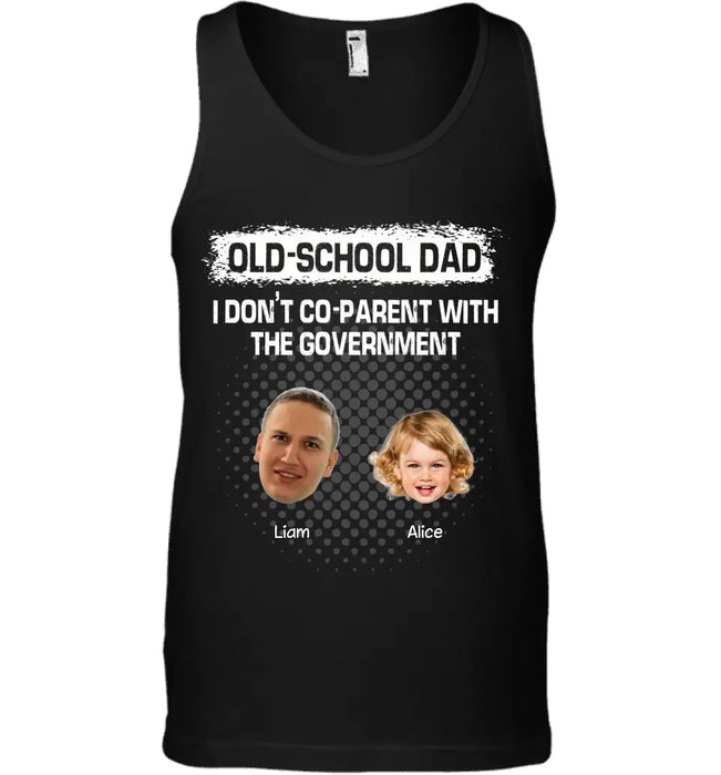 Old School Dad- Personalized T-Shirt - Gift For Father's Day TS - TT3729