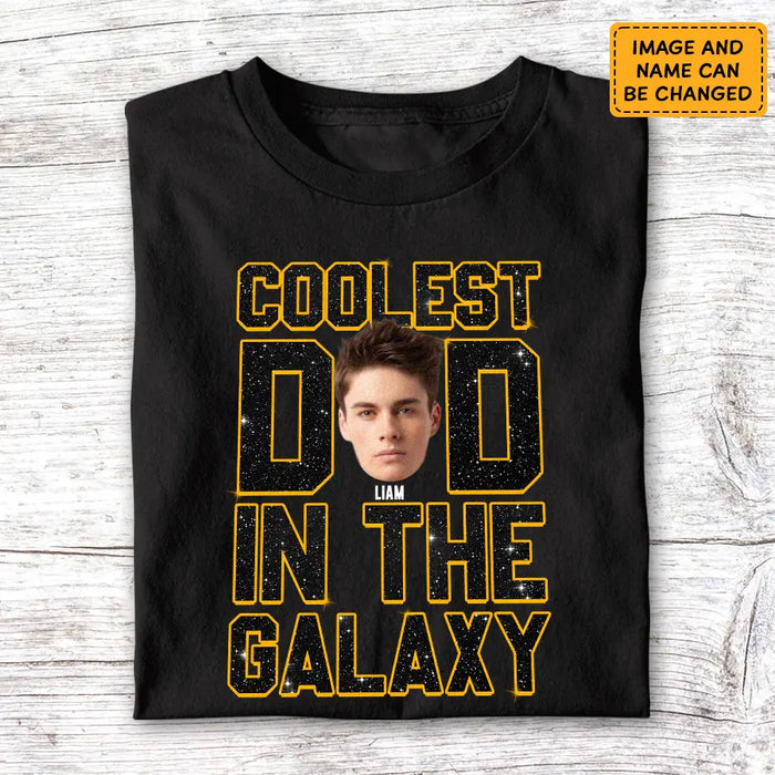 Coolest Dad In The Galaxy - Personalized T-Shirt - Gift For Father's Day TS - PT3786