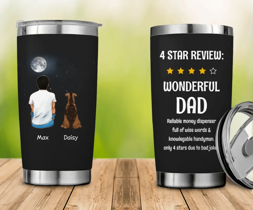 4 Star Review - Personalized Tumbler - Gift For Father's Day T- TT3773