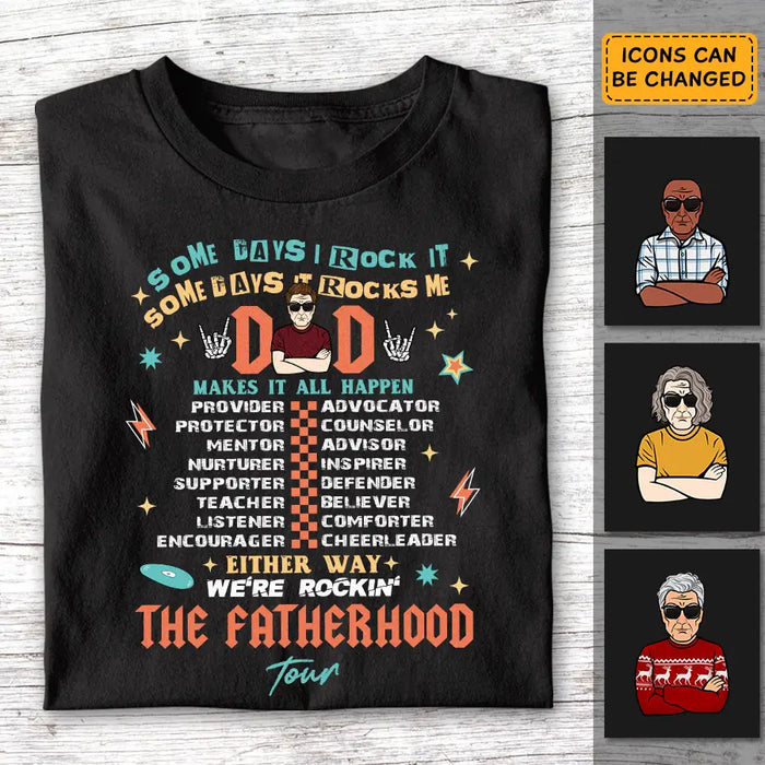 The Father Hood Tour - Personalized T-Shirt - Gift For Father's Day TS - PT3792