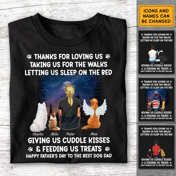 Happy Father's Day To The Best Dog Dad - Personalized T-Shirt - Gift For Father's Day TS - PT3794