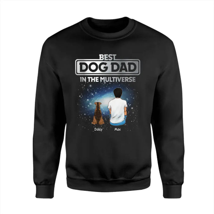 Best Dog Dad In The Multiverse - Personalized T-Shirt - Dog Lovers TS - TT3799