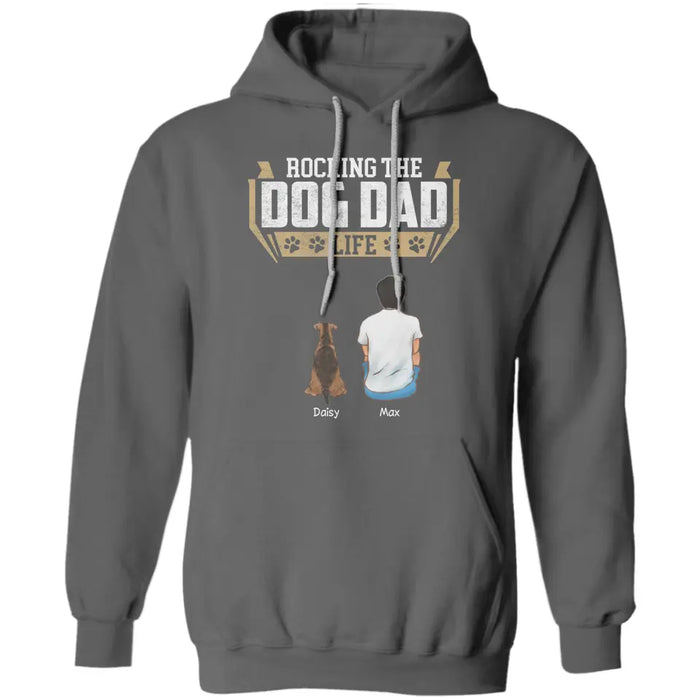 Rocking Dog Dad Life - Personalized T-Shirt - Gift For Father's Day TS - PT3811