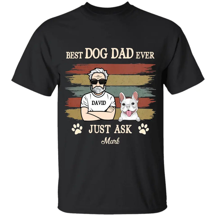 Best Dog Dad Ever Personalized T-shirt TS-NB2249