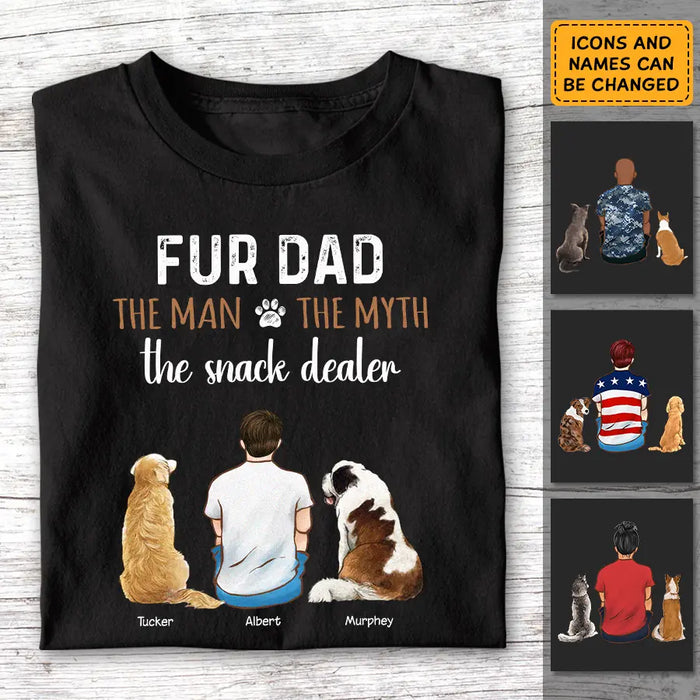 Fur Dad The Man The Myth The Snack Dealer - Personalized T-Shirt - Gift For Father's Day TS - PT3823