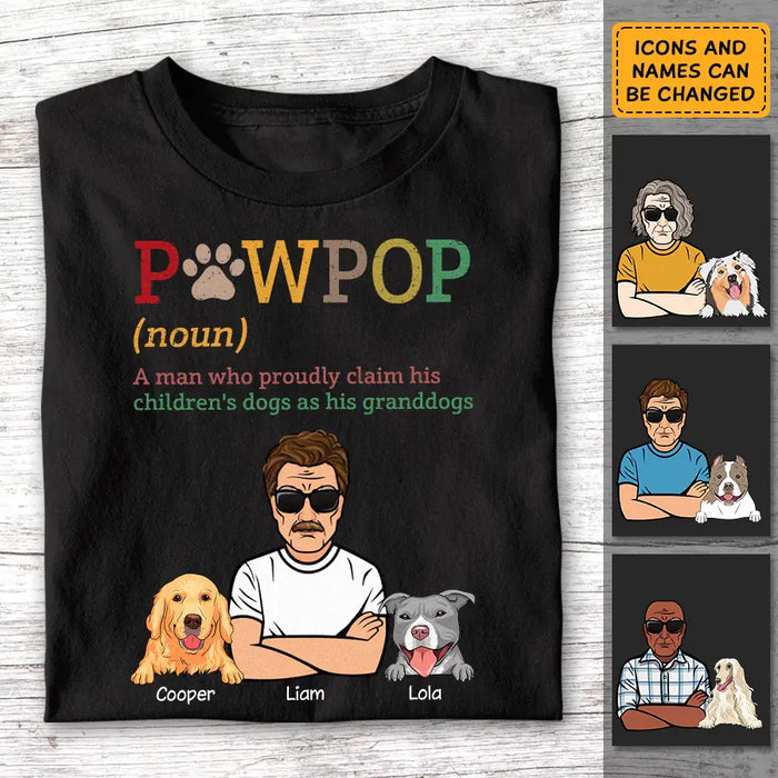 Funny Pawpop Definition - Personalized T-Shirt - Gift For Father's Day TS - PT3822